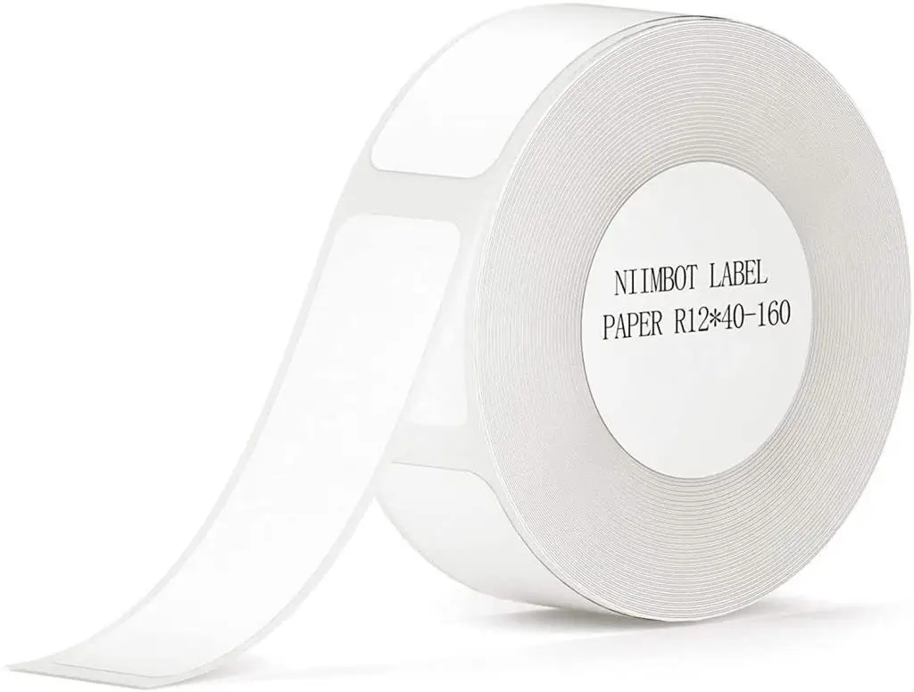 NiiMbot D11 Çok Amaçlı Etiket 12x40mm Beyaz (155 adet) Yırtılmaz, Sudan Ve Yağdan Etkilenmez