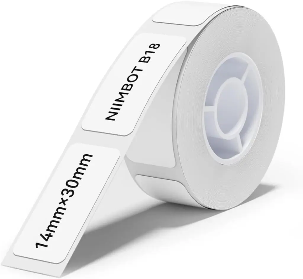NIIMBOT N1 İçin EW14*30-190White, Beyaz Etiket (Isıya Dayanıklı (149°C'ye kadar)