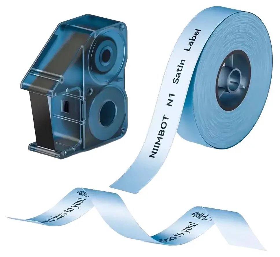 NIIMBOT N1 İçin PackageSR14-5.1Blk On Blue Rbn