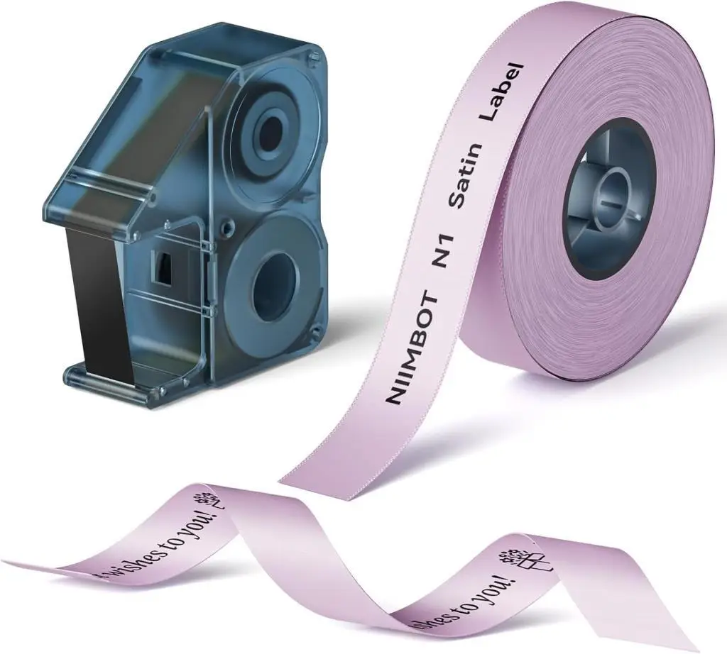 NIIMBOT N1 İçin PackageSR14-5.1Blk On Purple Rbn