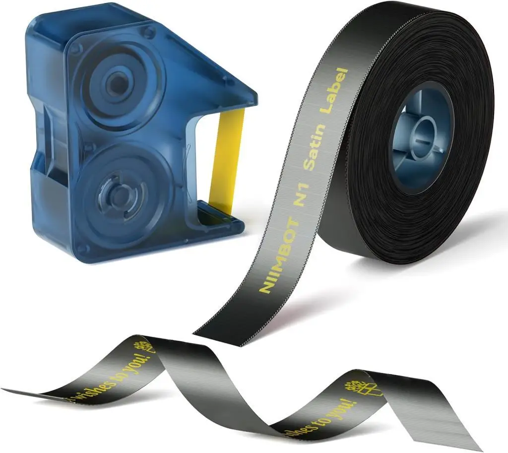NIIMBOT N1 İçin PackageSR14-5.1Gold On Black Rbn