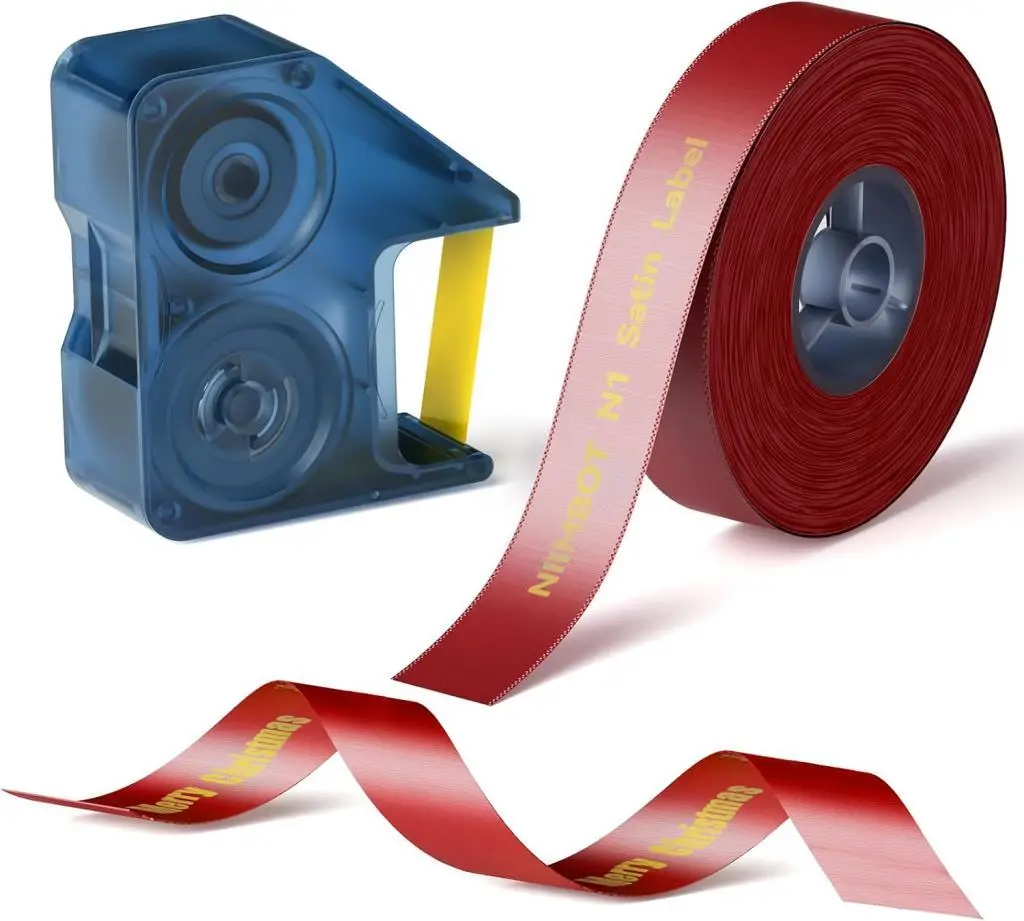 NIIMBOT N1 İçin PackageSR14-5.1Gold On WineRed Rbn
