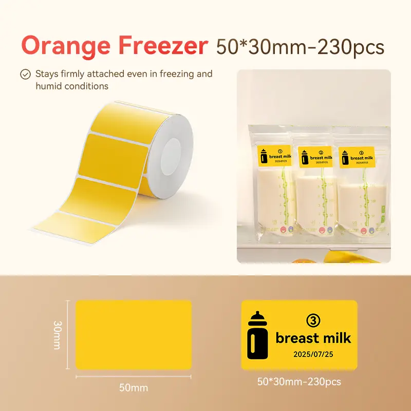 NIIMBOT T50*30-230Orange Freezer, Turuncu B21/B1/B3S İçin (T50*30-230Orange Freezer )